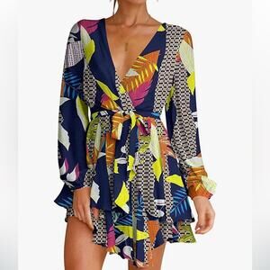 VIBRANT! Multicolor print - cocktail dress